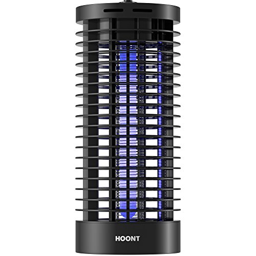Hoont Portable Electric Indoor Outdoor Fly Zapper and Bug Zapper Trap Catcher Killer with UV – Protects 2,000 Sq. Ft. / Bug and Fly Killer, Insect Killer, Mosquito Killer –For Home, Travel, Patio, etc
