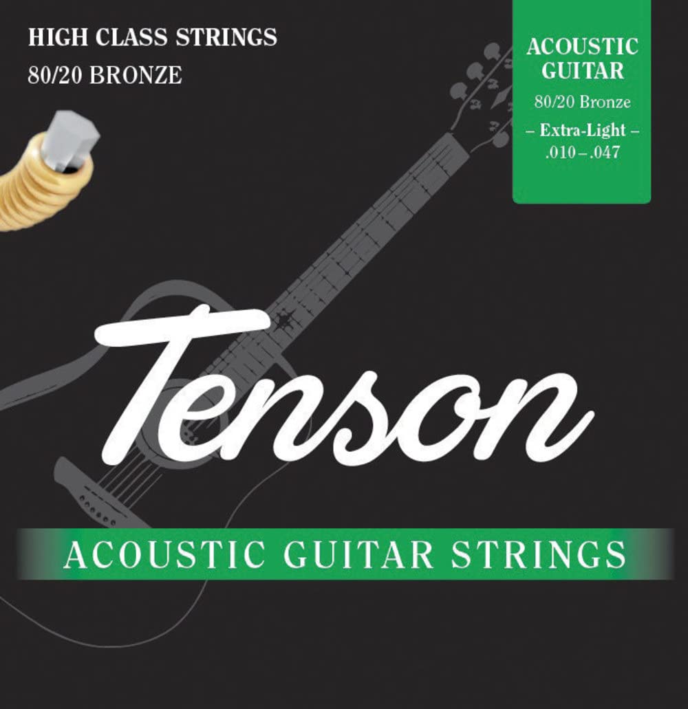 GEWA TENSON 010-.047 Acoustic Guitar Strings Set 80/20 Bronze Extra Light