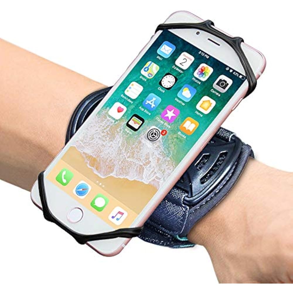Comsoon Sports Wristband 360 deg Rotatable Forearm Armband Phone Holder