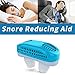 2 in 1 Anti Snoring Device, Snore Stopper and Silicone Nose Clip Sleeping Breath Aids, Nose Vents Plugs with Air Purifier for Comfortable Sleep