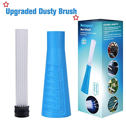 PetOde Universal Dusty Brush Vacuum Attachment Dust Cleaning Sweeper Vacuum Duster Attachment with Universal Adapter Flexible Tiny Tubes Dust Daddy
