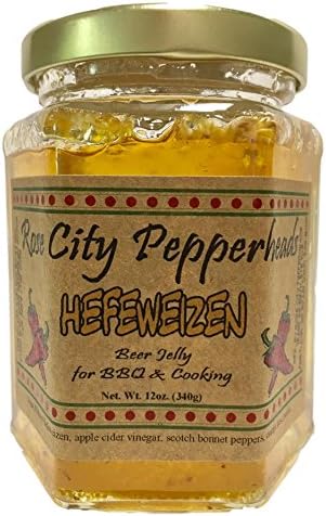 Hefeweizen Beer Jelly - Rose City Pepperheads Pepper Jellies - Birtrhday, Hostess, Get Well, Christmas Gift