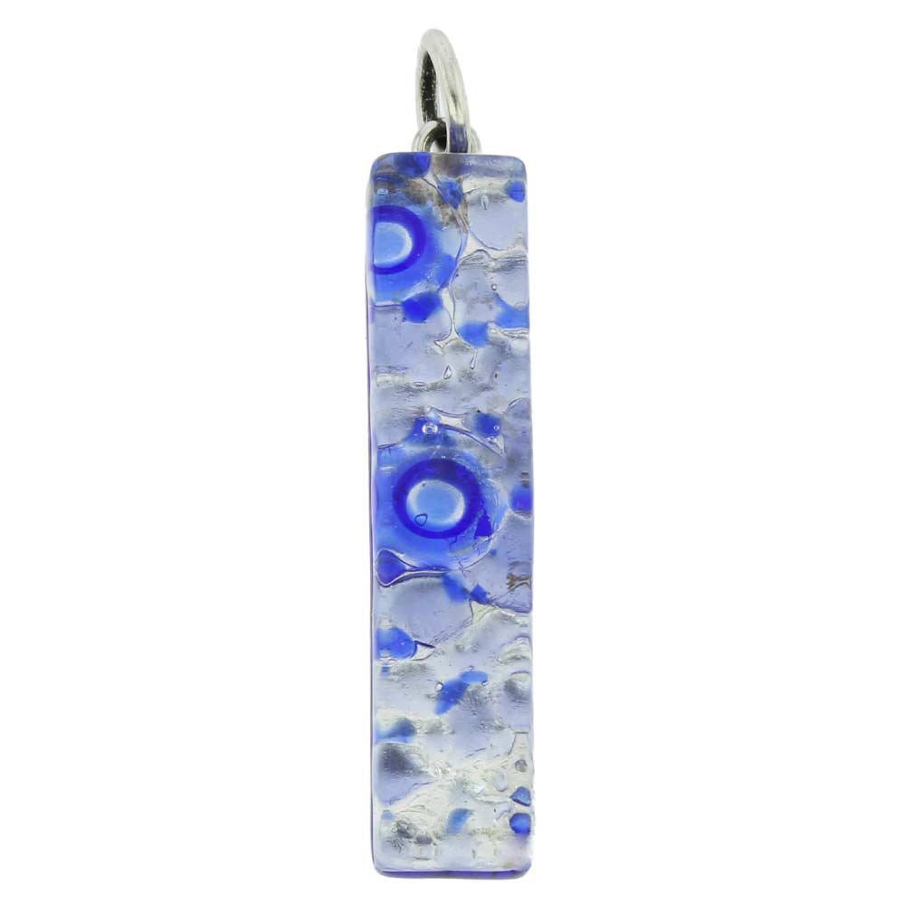 Glass Of Venice Murano Glass Venetian Reflections Stick Pendant - Periwinkle