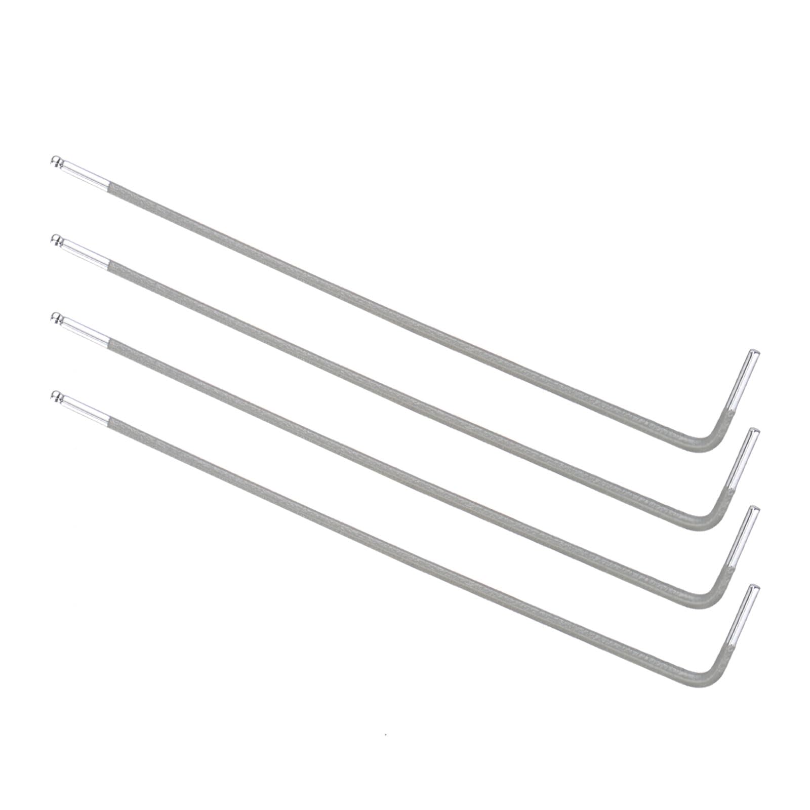 CoCud L-Handle Ball End Hex Key Wrench, 1.5mm Metric, S2 Steel L-Shape Long Arm Hexagon Head Spanner - (Applications: for Home Repair and Mechanical Maintenance), 4-Pieces