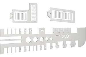 Metal Etching Sheet Bending Tool Set with Ruler, 3-Piece Hobby Model Craft Bending Jig for Cartoon Metal Sheet Assembly