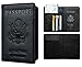 Toughergun Leather Passport Holder Wallet Cover Case RFID Blocking Travel Wallet (nappa black)