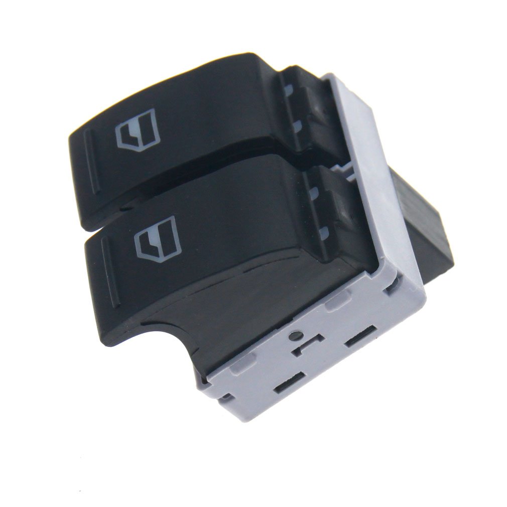 YINETTECH Switches Buttons Electric Window Control Driver Side, Limit Switch, 2-way, Black