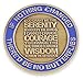 Forge If Nothing Changed There'd Be No Butterflies x Serenity Prayer Gold/Silver Enamel Recovery Coins (Gold Tone (1 Coin))
