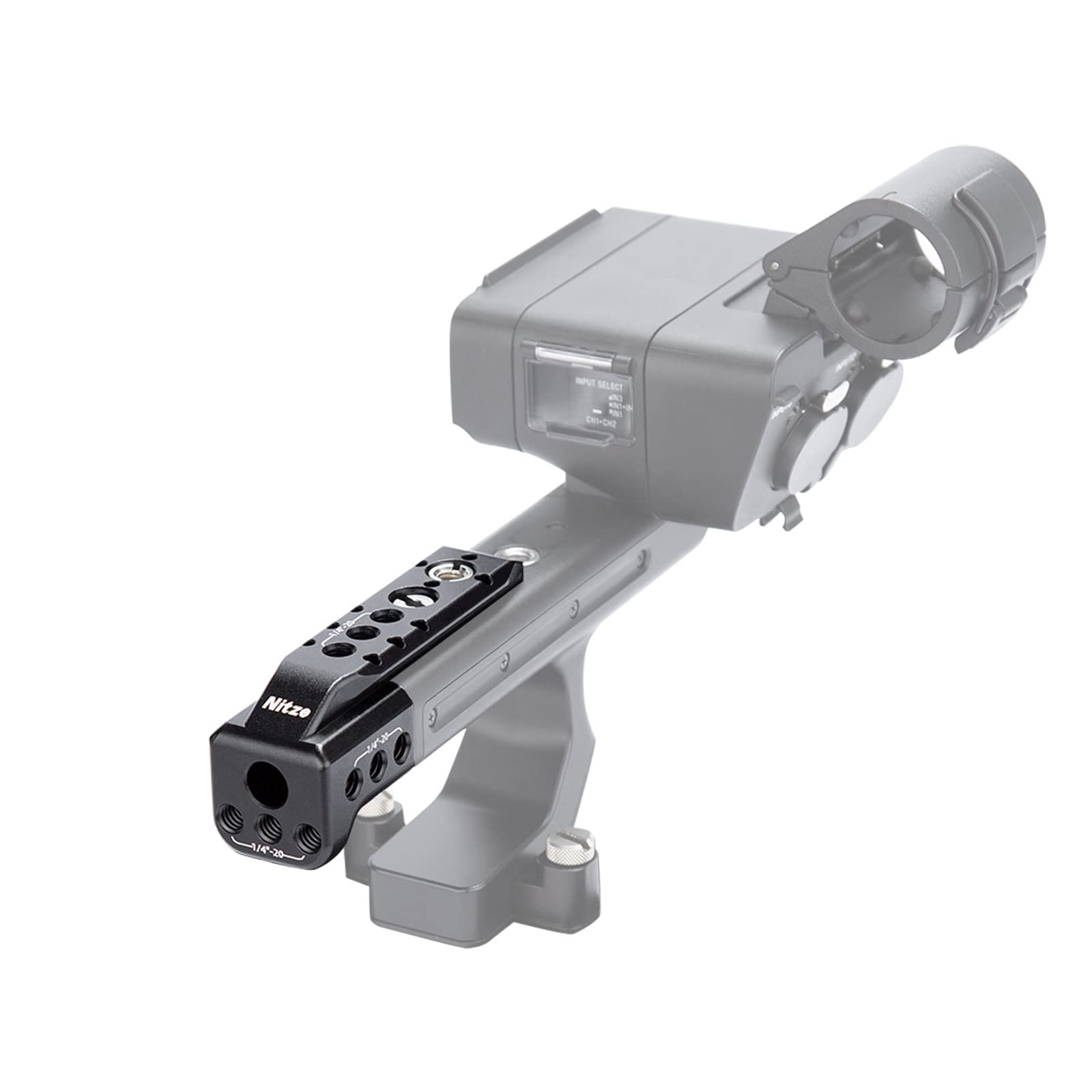Nitze Extension Rig Compatible with Sony FX3 / FX30 XLR-H1 XLR Handle Unit, Handle Extension for FX3 / FX30 XLR with Built-in NATO Rail - T-S08B