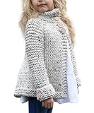 Toddler Baby Girls Autumn Winter Clothes Button Knitted Sweater Cardigan Cloak Warm Thick Coat