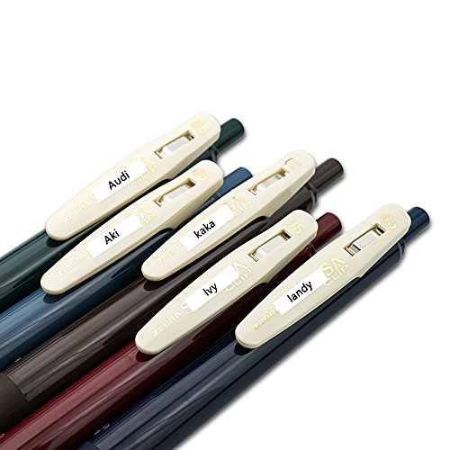 TZe Tape 6mm, Compatible brother label maker tape TZe-111 TZe-211 TZe-411 TZe-511 TZe-611 TZe-711, Brother P-touch PT-D200 PT-D210 PT-H100 PT-H110, 6 Pack(Black on Clear White Red Blue Yellow Green) - Thumbnail 5