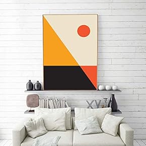 Framed Home Artwork Simple Style Sunset for Living Room Bedroom