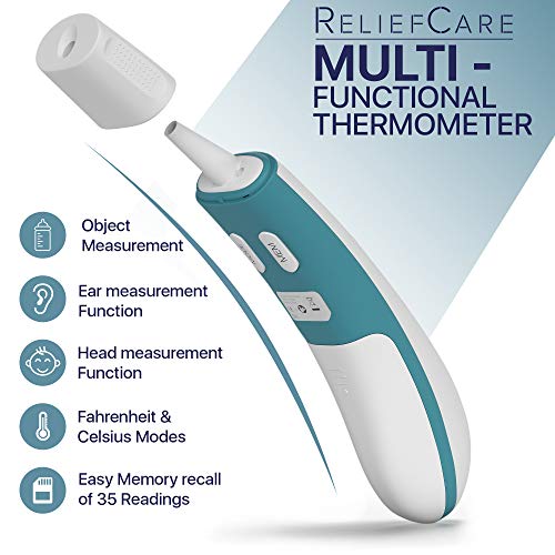 Digital Forehead and Ear Thermometer, Dual Mode, Infrared Thermometer