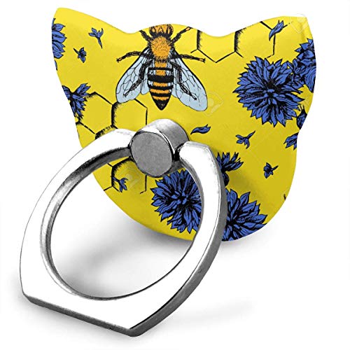 Bees And Flowers Phone Ring 360 Degree Rotating Ring Grip
