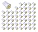 Aucan 12v 50pcs T10 W5W 2825 158 192 168 194 10-SMD 3014 LED Light bulbs Used for Instrument Cluster, Door Courtesy