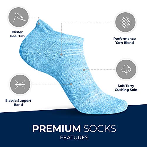 Athletic Socks for Women Ladies Ankle Socks No Show Low Cut