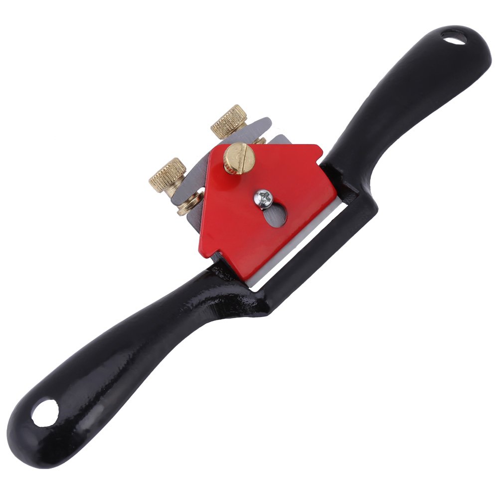 9 Inch Plane Spokeshave High Hardness Adjustment Woodworking Edge Hand Trimming Tool with Screw for Enthusiasts School Practice Class