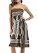 Zyyfly Beach Dresses for Women Summer Casual Sun Dress Cover up Strapless Dress Army Green XL