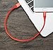Amazon Basics Double Braided Nylon USB-A 2.0 to Micro USB Cable, 1 Feet, Red