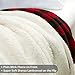Catalonia Red Plaid Sherpa Throw Blanket,Reversible Super Soft Warm Comfy Fuzzy Snuggle Micro Fleece Plush Throws for Bedding Couch TV 60” x 50” Buffalo Check