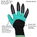 HAODE FASHION 2 Pairs Garden Genie Gloves with Fingertips Claws on Each Hand- for Right Handers & Left Handers- for Digging and Planting- for Rose Pruning- for Women & Men Gloves