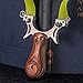 RCZZSUWE Professional Stainless Steel Slingshot,with 2 Bands 50 Ammo,Wooden Handle Wrist Rocket Slingshots,Hunting Sling shot for Adults,Shooting Fishing Catapult