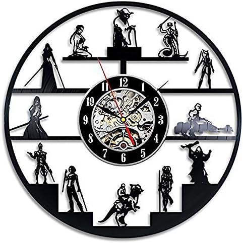 Star Wars Vinyl Record Wall Clock Home Art Decor Gift Design of 12 Characters