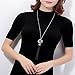 Simple Thin Chain Knot and Tassel Long Necklace Bar Y Lariat Drop Pendant for Women