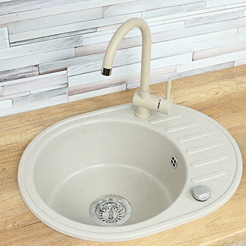 Siphon Waschbecken Drexexcenter Spüle Spülbecken Granit 59x46 cm