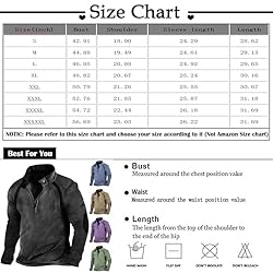 Mens Quarter Zip Pullover Vintage Fashion Long