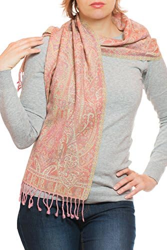 Warm Pashmina scarf from Punjab, India, Paisley, 160 x 35 cm - 100% wool - different designs