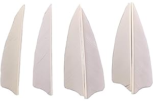 CHINA AMIER ARCHERY SHARROW 100 Pcs 3 Inch Turkey Feathers Archery Arrows Feather Fletching Natural Feathers Right Wing Arrow Fletches Vanes for DIY Arrows Fletching
