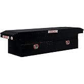 Weather Guard Model 121-5-04 Saddle Truck Box, Aluminum, for Full Size Trucks, Low Profile, Gloss Black, 11.0 cu ft Capacity