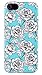 iPhone 5 / 5S Case, DandyCase PERFECT PATTERN *No Chip/No Peel* Flexible Slim Case Cover for Apple iPhone 5 / 5S - LIFETIME WARRANTY [Vintage Aqua Floral]
