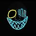 Scary Led Mask Purge Halloween Light Up Professional Rave Costumes Glow Stick Led Face Changeable Party City Mask for Parties Festival Costume by Latburg (led mask-001)