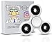 Fidget Spinner / Tri Spinner - Long Spintime - Injection Molded Design - Non-3D Printed. Hybrid Ceramic Bearings with Quality Guarantee, by FidgetDoctor (White)