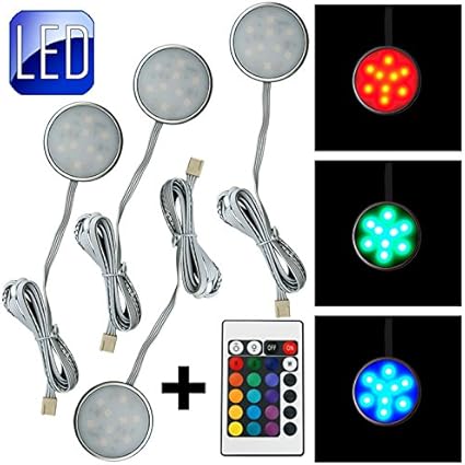LED Unterbauleuchte 4 x 2 Watt RGB Farbwechsel Funktion und diverse