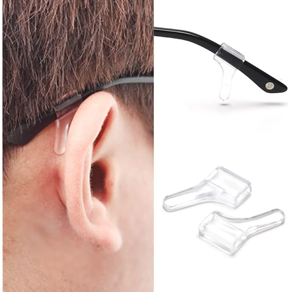 20 Pairs Transparent Silicone Eyeglass Ear Hooks | Non-Slip Ear Grips For Sports & Everyday Glasses