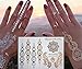 12 Premium Sheets - Metallic Flash Temporary Tattoos - Gold and Silver Bling Temporary Waterproof Tatoo,botanical Temporary Tattoo Custom Temporary Tattoos for Kids (1 Pack, Series 15)