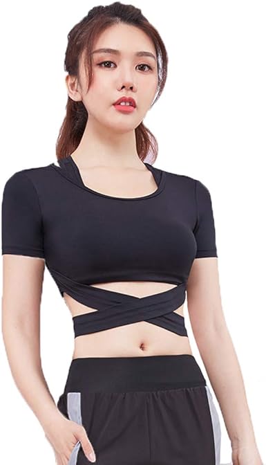 crop top running shirt