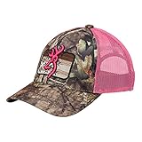 Browning 308579511 Cap, Downwind, Mossy Oak Break-Up Country/Pink