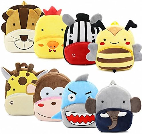 New Toddler’s Backpack,Toddler’s Mini School Bags Cartoon Cute Animal Plush Backpack for Kids Age 1-4 Years