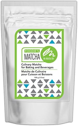 Foodie's Japanese Matcha Green Tea Powder for Beverages and Culinary - 100% Authentic Stone Ground Second Harvest Grade 100g/3.5 oz - 100 Servings - My Matcha Life