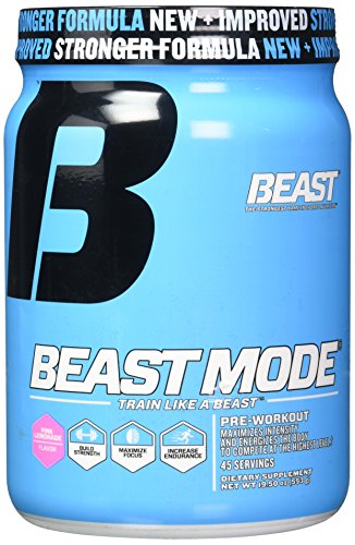 Beast Sports Nutrition, Beast Mode Pre-Workout, Pink Lemonade, 19.5 Ounce