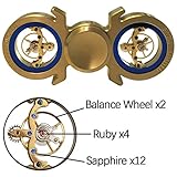 Brass Hand Spinner 6-9min, Fidget Spinner EDC Toy Metal Spinning Tops Gyro, Flywheel Limited Edition, Premium Bearing, Ultra Duarable (Brass 1 6+min)