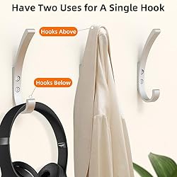 KYOEON Coat Hooks Wall Mounted, 8Packs