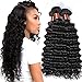 BLACKMOON HAIR Brazilian Virgin Hair Deep Wave Bundles Unprocessed Virgin Remy Human Hair Extension Deep Curly Hair Weave Natural Color
