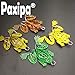Paxipa 4pcs Rubber Frog Fishing Lures Soft Bass Spinner Bait Weedless hook