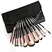 COLOLLINE Makeup Brushes Set 12pcs Soft Synthetic Hair and Nature Bristles Professional Makeup Artist Brush Tool Kit