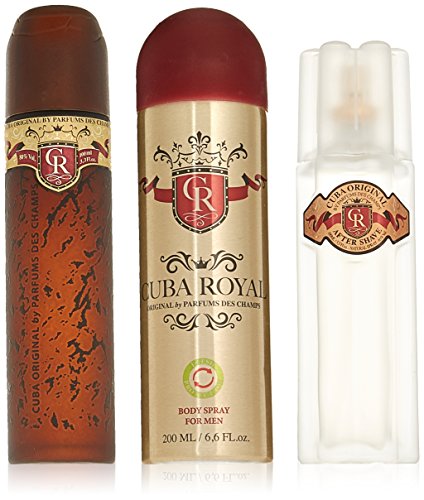 Cuba Royal by Cuba, 3 Piece Gift Set for Men